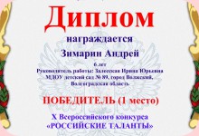 Изображение из альбома Дипломы Залесской Ирины Юрьевны